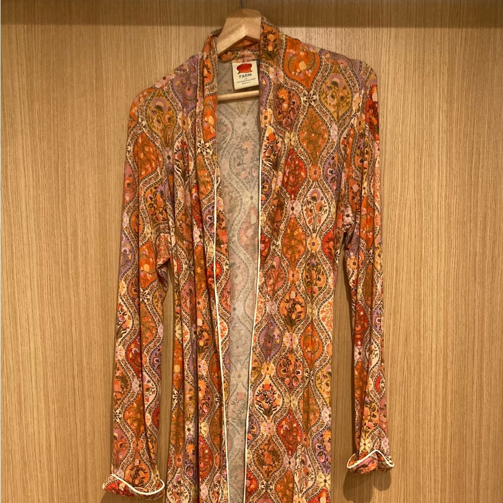 Anthropologie Farm Rio Gloria Paisley Robe Size XS